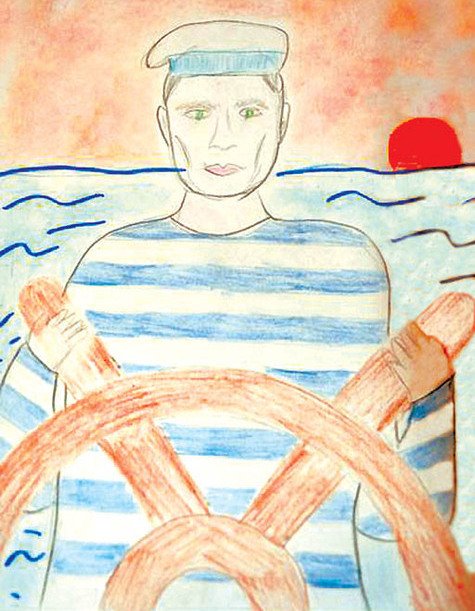 Рисование моряк