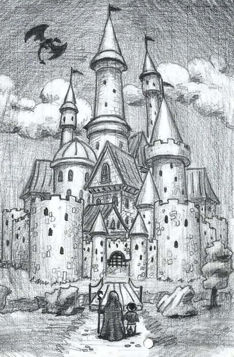 Замок Дракулы раскраска