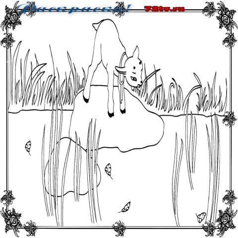 Раскраски из сказки сестрица Аленушка и братец Иванушка