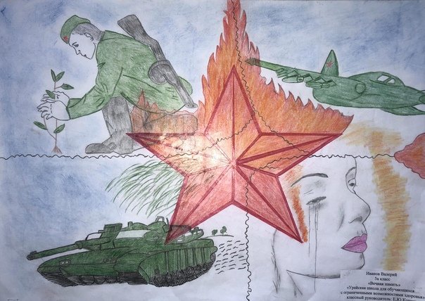 Рисунок на тему война