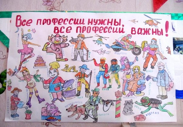 Плакаты по профессиям для дошкольников