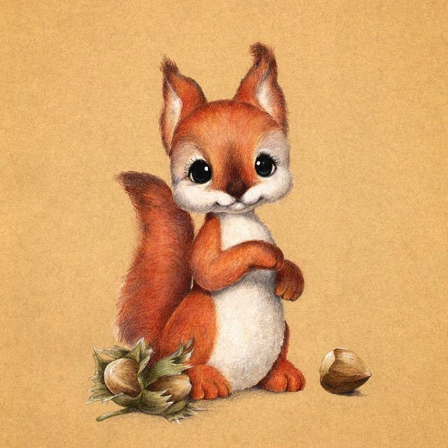 Милые рисунки животных