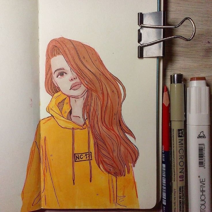 Рисунки в скетчбуке