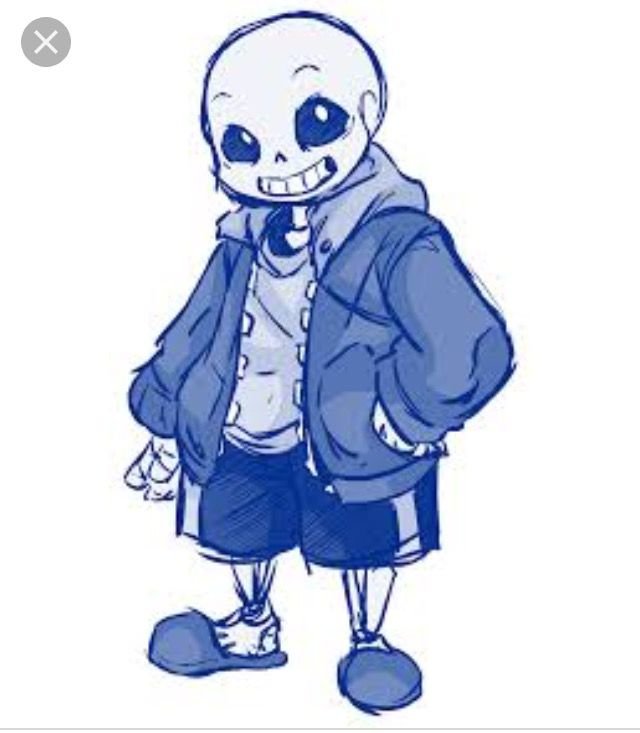 Санс в полный рост Undertale
