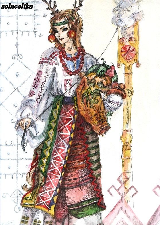 Славянская богиня Макошь арт