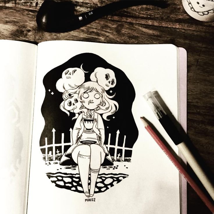 Маленькие рисунки для скетчбука