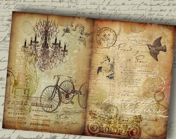 Оформление страниц книги в старинном стиле