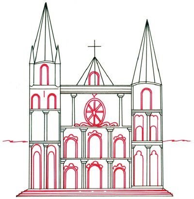Шартрский собор фасад