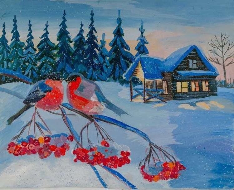Зимний пейзаж в садик
