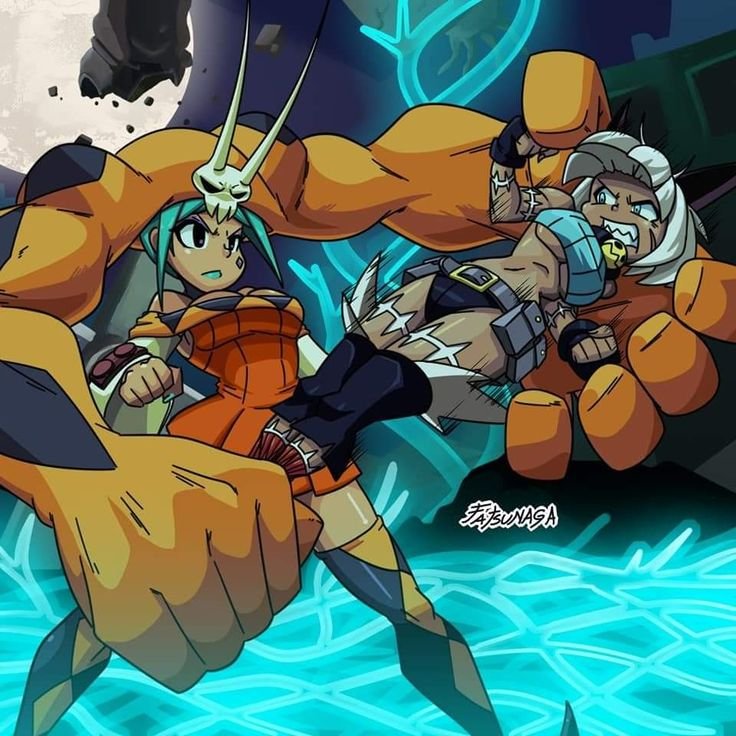 Церебелла Skullgirls арт