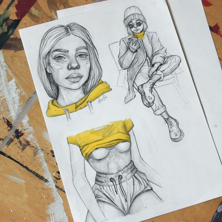 Рисунок Алёны Швец карандашом