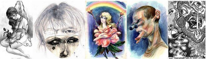 Рисунки детей с шизофренией