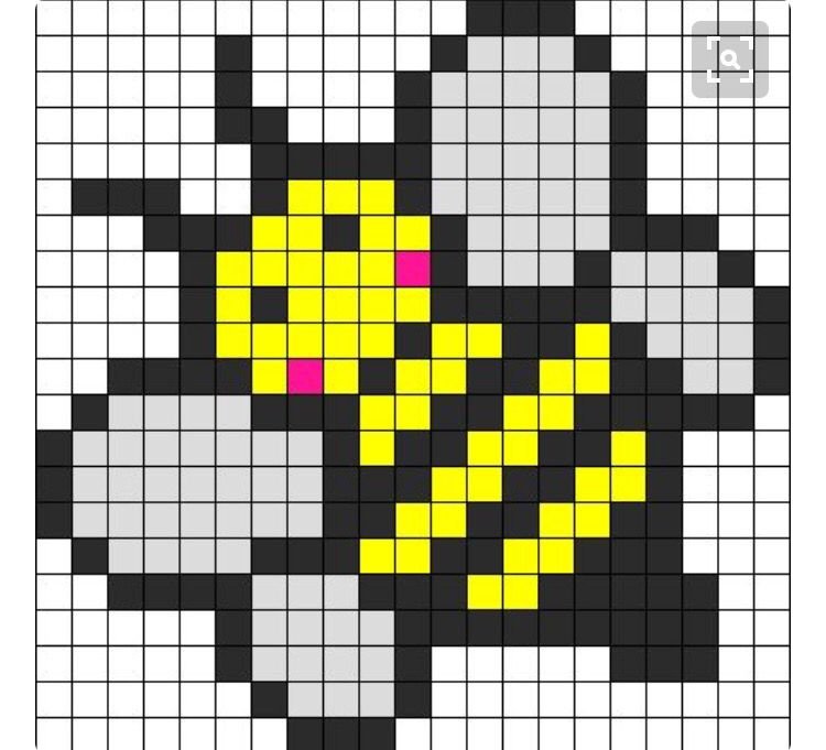 Рисунок пчелы по клеткам
