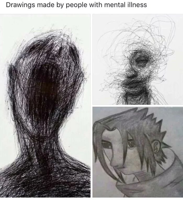Рисунки психически больных людей