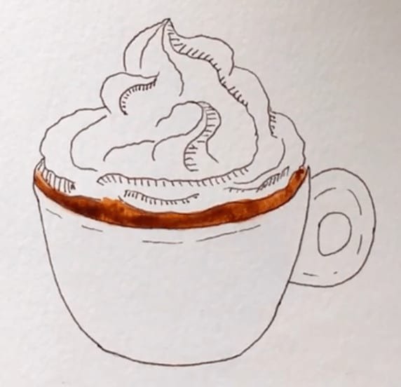Кофе карандашом
