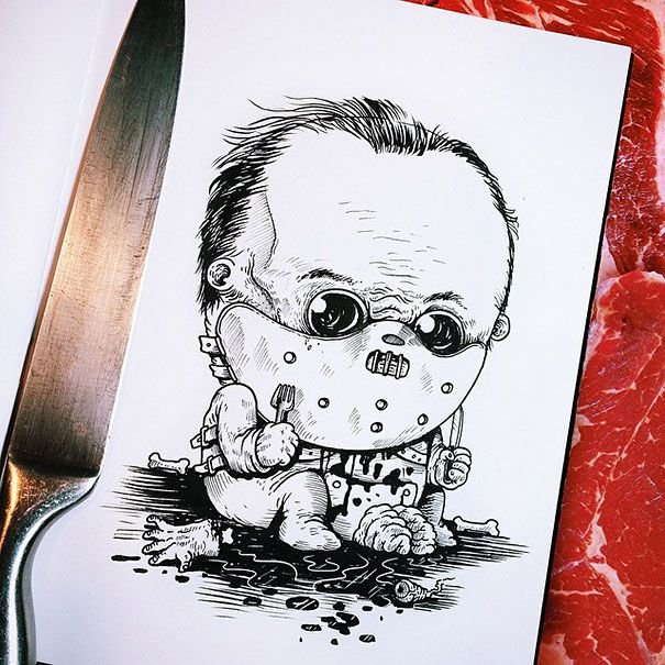 Страшные рисунки для срисовки