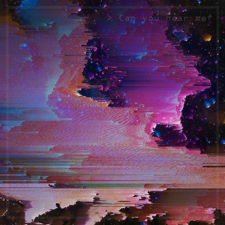 Глитч эффект фон