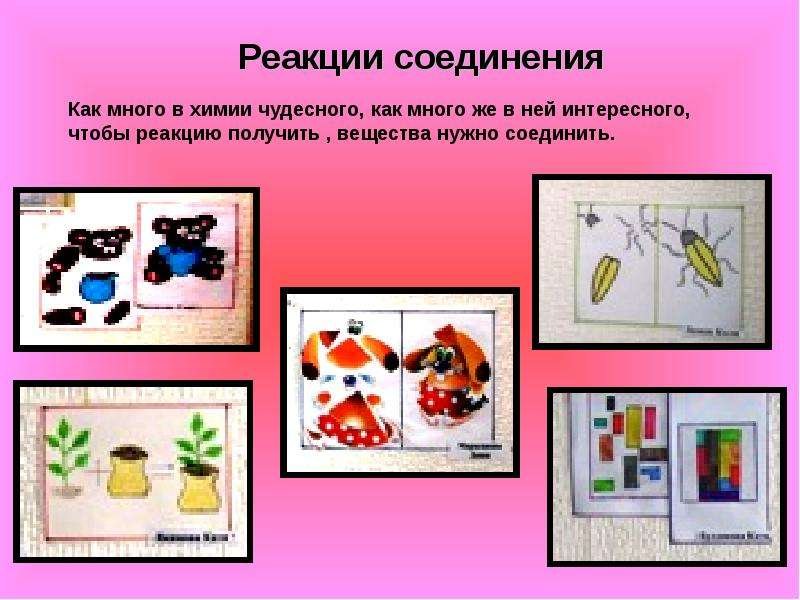 Реакция соединения примеры рисунки
