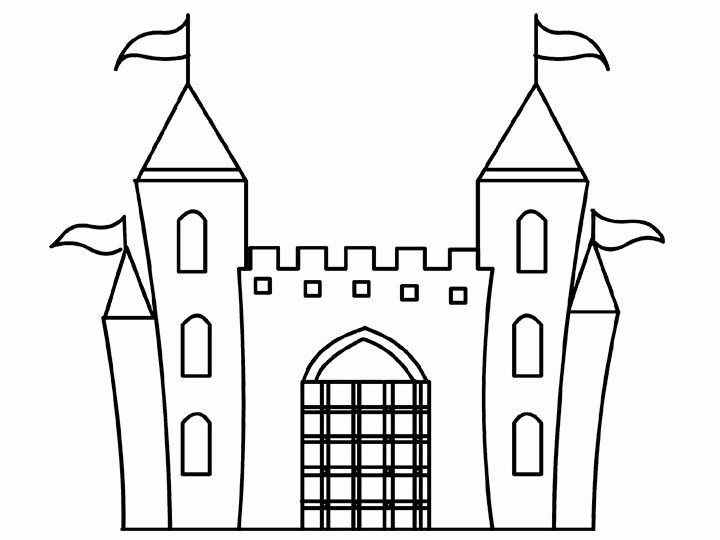 Замок рисунок