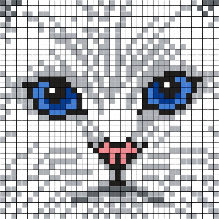 Рисунки котов по клеточкам сложные и красивые