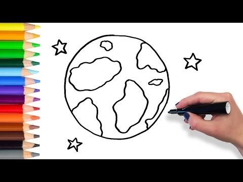 Лёгкие рисунки планеты