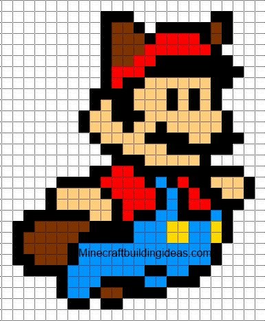 Рисунки по клеточкам Марио