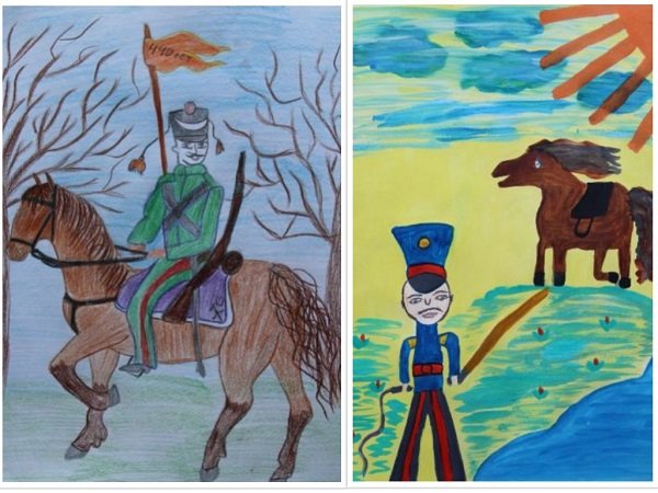 Рисунок на казачью тему