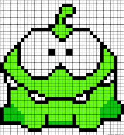 Рисунки по клеточкам ам Ням