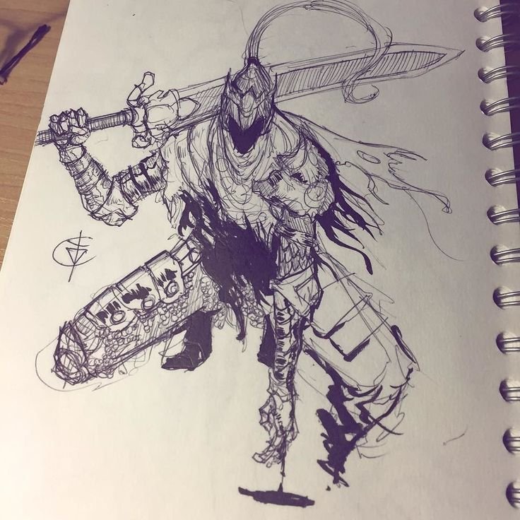 Арториас Dark Souls тату