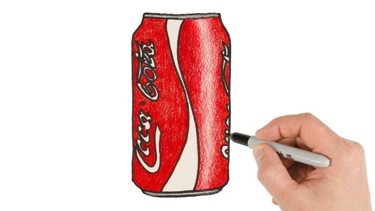 Картинки для срисовки Кока кола