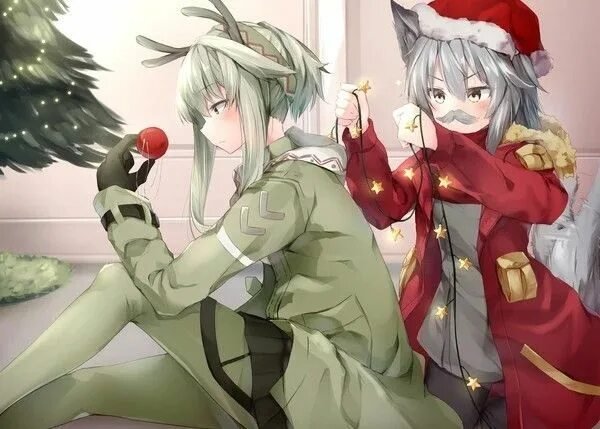Arknights новогодние арты