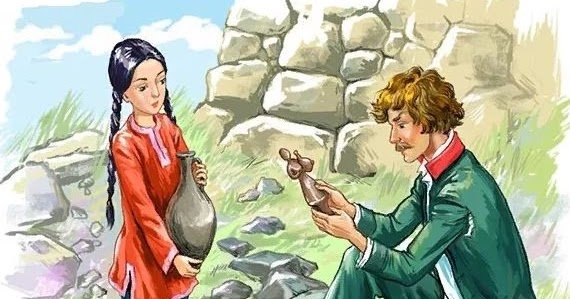 Иллюстрация Дина кавказский пленник