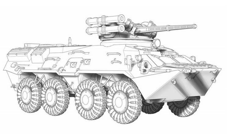 БТР 82 чертеж