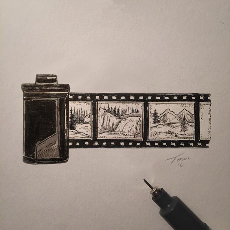 Эскиз тату фотопленка