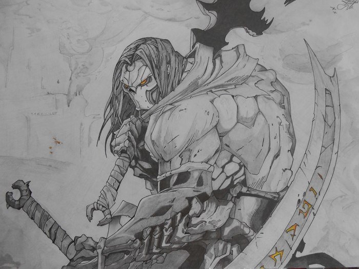 Darksiders 2 тату эскизы