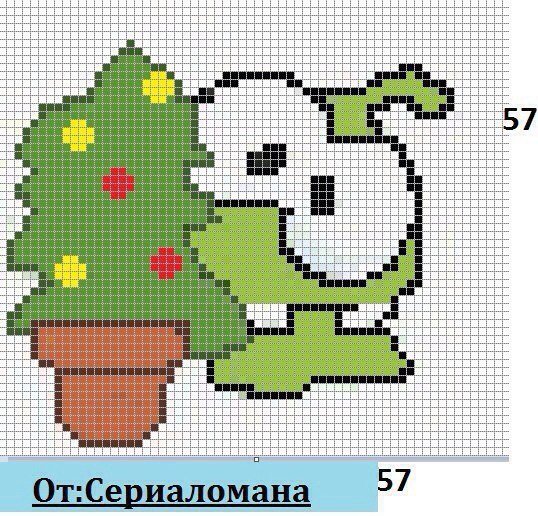 Рисование по клеточкам ам Ням