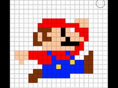 Марио по пикселям