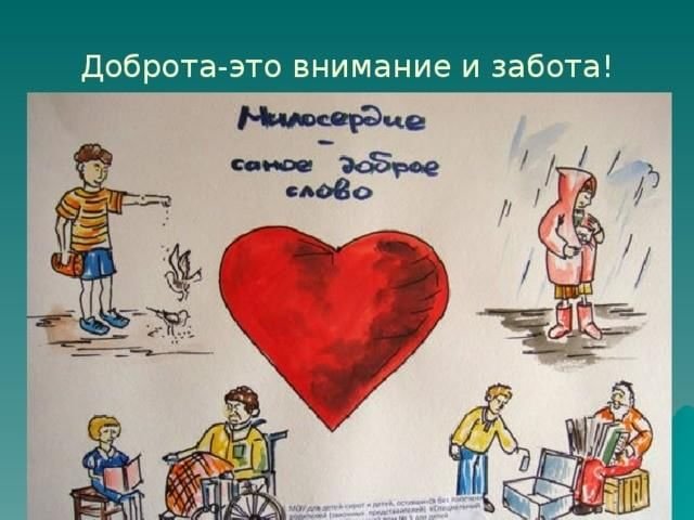 Рисунок на тему доброта