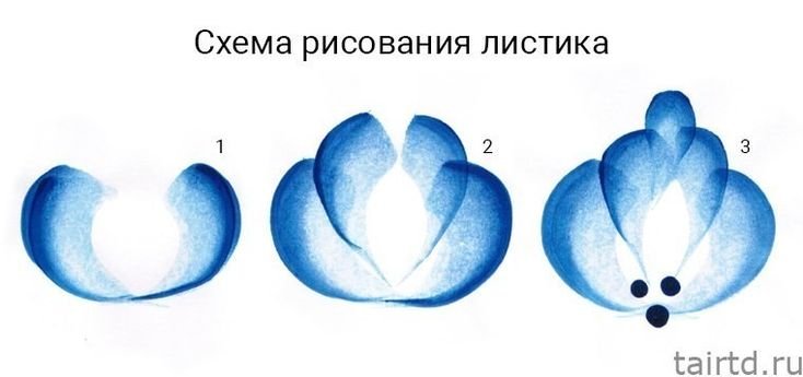 Элементы гжельской росписи