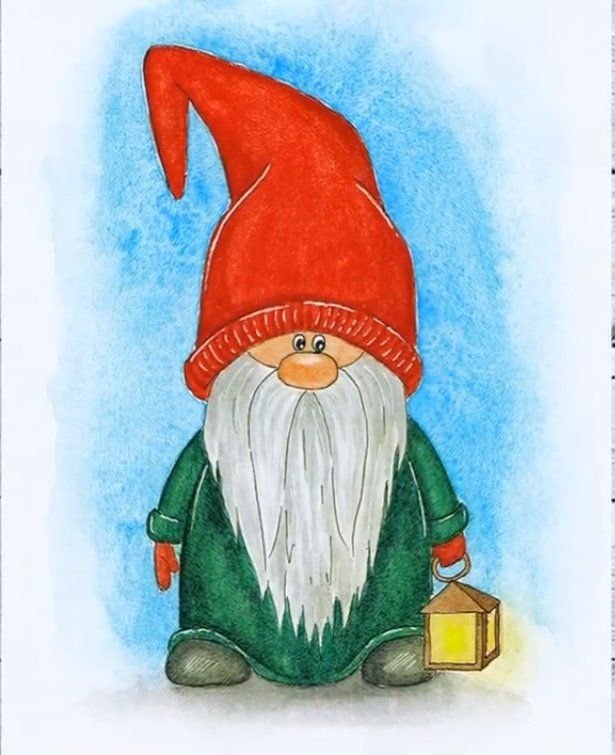 Гномик рисунок