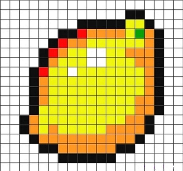 Желтые маленькие по клеточкам