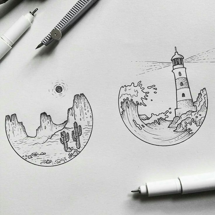 Зарисовки в скетчбук