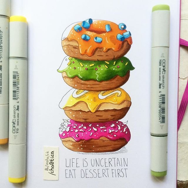 Идеи для рисования маркерами