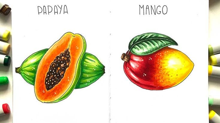 Манго рисунок