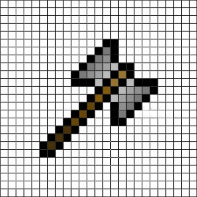 Рисунки по клеткам из МАЙНКРАФТА