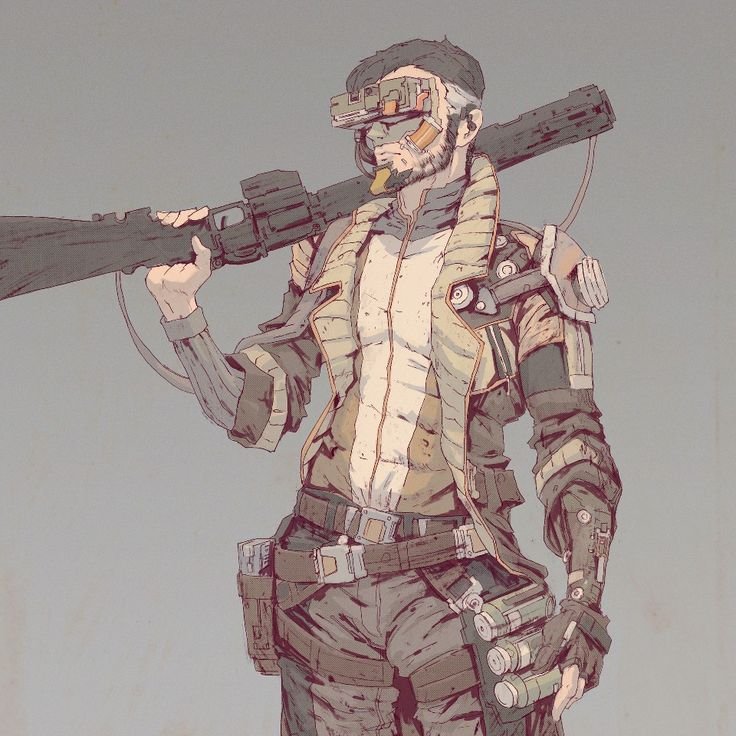 Cyberpunk 2077 Art наемник