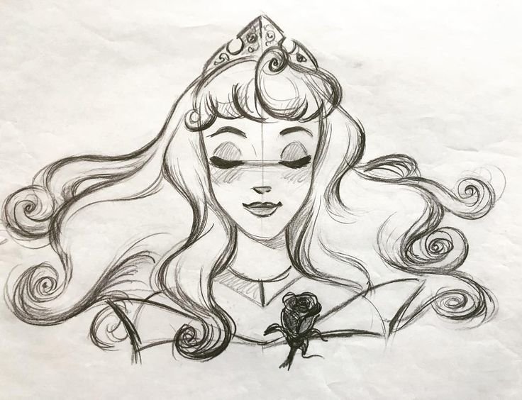 Рисунок спящий красавицы