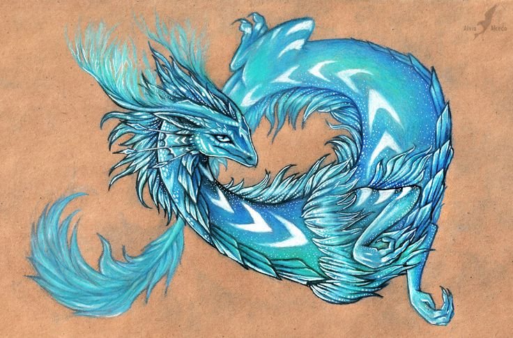 Alvia Alcedo рисунки драконы