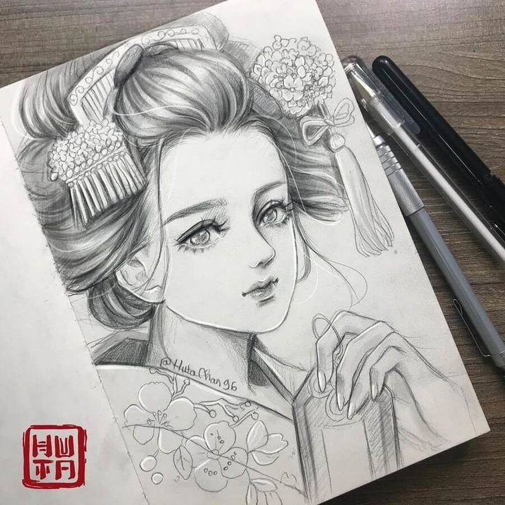Рисунки карандашом в стиле dreamcoor