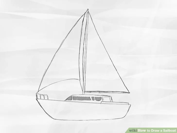 Яхта для срисовки